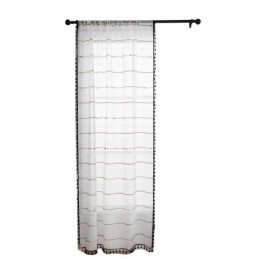 Nordic Sheer Curtains Με Ριγέ Μοτίβο Σε Ημι-Βουάλ Χρώμα