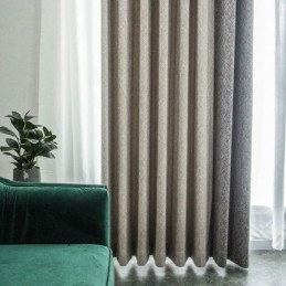 Nordic Patchwork Κουρτίνες Μονόχρωμες Συσκότισης Για Σαλόνι