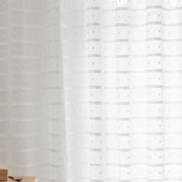 Λευκή Διαφανής Κουρτίνα Κατά Παραγγελία, Κεντημένες Κουρτίνες Από Τούλι Για Σαλόνι