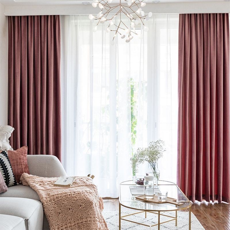 Κουρτίνες Nordic Velvet Blackout Για Υπνοδωμάτιο, Σαλόνι, Μονόχρωμες