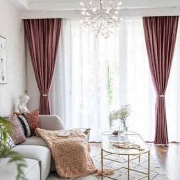 Κουρτίνες Nordic Velvet Blackout Για Υπνοδωμάτιο, Σαλόνι, Μονόχρωμες