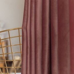 Κουρτίνες Nordic Velvet Blackout Για Υπνοδωμάτιο, Σαλόνι, Μονόχρωμες