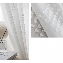 Nordic Sheer Curtain Κουρτίνα Κατά Παραγγελία Από Ανάγλυφο Τούλι Για Σαλόνι, Υπνοδωμάτιο
