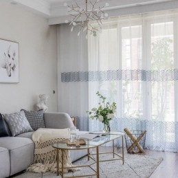 Αναπνέουσα Διαφανής Κουρτίνα Κατά Παραγγελία Ευρωπαϊκή Διακοσμητική Τούλινη Βουάλ Για Σαλόνι