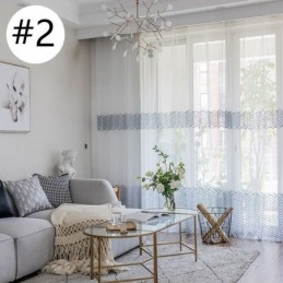 Αναπνέουσα Διαφανής Κουρτίνα Κατά Παραγγελία Ευρωπαϊκή Διακοσμητική Τούλινη Βουάλ Για Σαλόνι