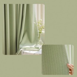 Κουρτίνες Jacquard Με Φύλλα, Συσκότιση Για Σαλόνι