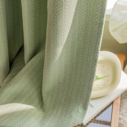 Κουρτίνες Jacquard Με Φύλλα, Συσκότιση Για Σαλόνι