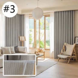 Κουρτίνες Jacquard Με Φύλλα, Συσκότιση Για Σαλόνι
