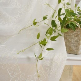 Κουρτίνα Nordic Voile Κατά Παραγγελία, Κεντημένες Διαφανείς Κουρτίνες, Σαλόνι, Υπνοδωμάτιο
