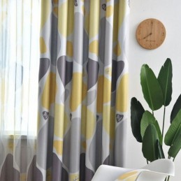 Κουρτίνα Κατά Παραγγελία Κουρτίνα Με Μοτίβο Μαρμάρου Σε Σκανδιναβικό Στιλ
