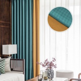 Κουρτίνα Ζακάρ Houndstooth Κατά Παραγγελία, Κουρτίνα Συσκότισης Για Σαλόνι/Υπνοδωμάτιο
