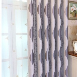 Κουρτίνα Συσκότισης Nordic Max Κατά Παραγγελία, Κουρτίνα Vine Jacquard Τυπωμένη Για Υπνοδωμάτιο