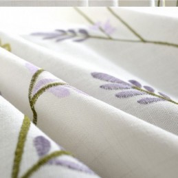 Nordic White Ημι-Συσκότιση Κουρτίνα Με Λουλούδι Πεταλούδας, Κατασκευασμένη Κατά Παραγγελία Για Σαλόνι
