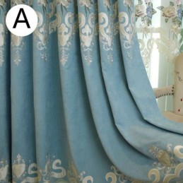 Κουρτίνα Σπιτιού Κατά Παραγγελία Κουρτίνα Με Ευρωπαϊκό Στυλ, Κέντημα Με Λουλούδια