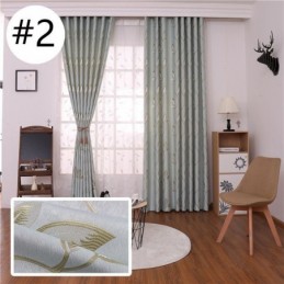 Ύφασμα Κουρτινών Συσκότισης Με Εκτύπωση Φύλλων Για Σαλόνι
