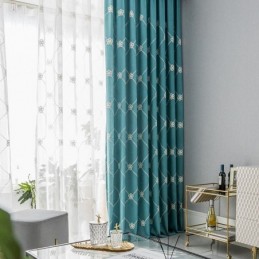 Μοντέρνα Κουρτίνα Κατά Παραγγελία Κουρτίνα Από Βαμβάκι Με Διαμάντια
