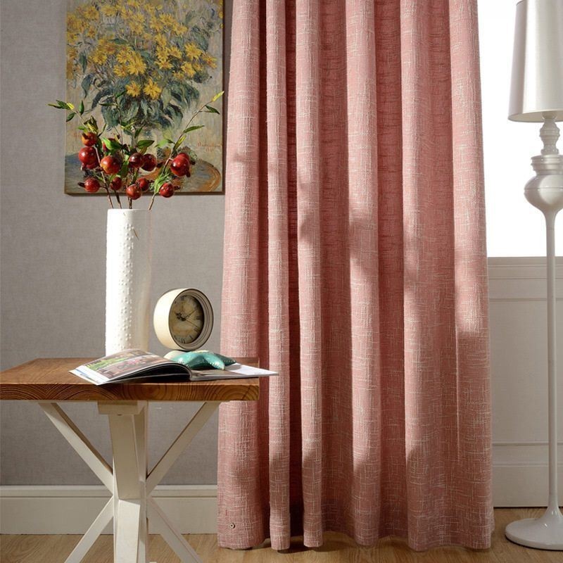 Nordic Curtain Κουρτίνα Κατά Παραγγελία Μινιμαλιστική Βαμβακερή Λινή Μονόχρωμη