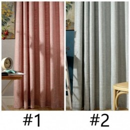 Nordic Curtain Κουρτίνα Κατά Παραγγελία Μινιμαλιστική Βαμβακερή Λινή Μονόχρωμη