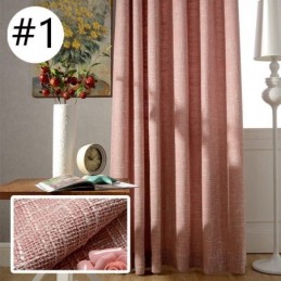 Nordic Curtain Κουρτίνα Κατά Παραγγελία Μινιμαλιστική Βαμβακερή Λινή Μονόχρωμη