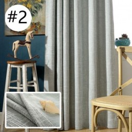 Nordic Curtain Κουρτίνα Κατά Παραγγελία Μινιμαλιστική Βαμβακερή Λινή Μονόχρωμη