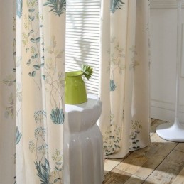Nordic Curtain Κουρτίνα Κατά Παραγγελία Κουρτίνα Από Βαμβάκι, Τυπωμένα Φυτά