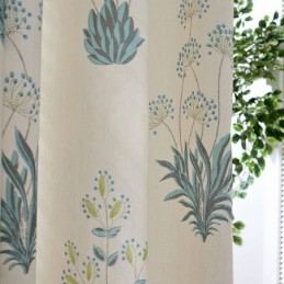 Nordic Curtain Κουρτίνα Κατά Παραγγελία Κουρτίνα Από Βαμβάκι, Τυπωμένα Φυτά