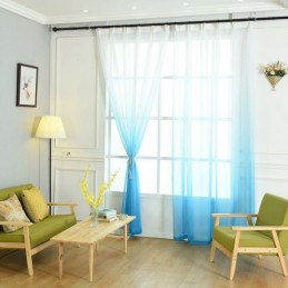 Κουρτίνες Voile Σαλονιού, Αναπνεύσιμες, Διαφανείς Για Μοντέρνα, Μινιμαλιστικά Σχέδια Εκτύπωσης