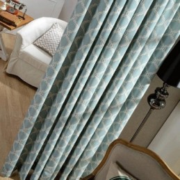 Nordic Simple Curtain Κουρτίνα Κατά Παραγγελία Γεωμετρικό Τυπωμένο Ύφασμα Προστασίας Περιβάλλοντος Από Βαμβάκι