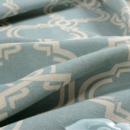 Nordic Simple Curtain Κουρτίνα Κατά Παραγγελία Γεωμετρικό Τυπωμένο Ύφασμα Προστασίας Περιβάλλοντος Από Βαμβάκι