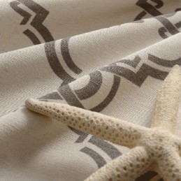 Nordic Simple Curtain Κουρτίνα Κατά Παραγγελία Γεωμετρικό Τυπωμένο Ύφασμα Προστασίας Περιβάλλοντος Από Βαμβάκι