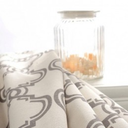 Nordic Simple Curtain Κουρτίνα Κατά Παραγγελία Γεωμετρικό Τυπωμένο Ύφασμα Προστασίας Περιβάλλοντος Από Βαμβάκι