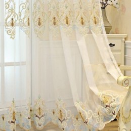 Κουρτίνες Από Τούλι Σε Κέντημα Για Σαλόνι, Υπνοδωμάτιο