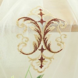 Επεξεργασία Παραθύρων Από Τούλι, Μοντέρνες Κεντημένες Διαφανείς Κουρτίνες Για Σαλόνι, Υπνοδωμάτιο