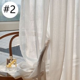 Μοντέρνα Κουρτίνα Τούλι Με Ζακάρ Παράθυρο, Κατασκευασμένη Κατά Παραγγελία, Για Σαλόνι, Υπνοδωμάτιο