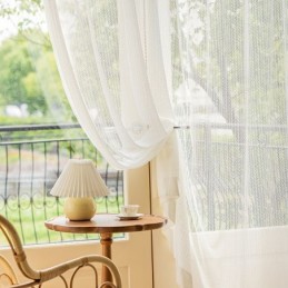 Κουρτίνες Από Τούλι Με Ψαροκόκαλο Για Σαλόνι, Υπνοδωμάτιο