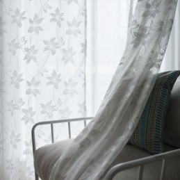 Κουρτίνες Από Τούλι Με Λουλούδια, Λεπτές Κουρτίνες Για Υπνοδωμάτιο Και Σαλόνι