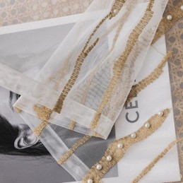 Μοντέρνα Κουρτίνα Από Τούλι Voile, Κατά Παραγγελία, Λευκή, Διαφανής, Για Σαλόνι/Υπνοδωμάτιο