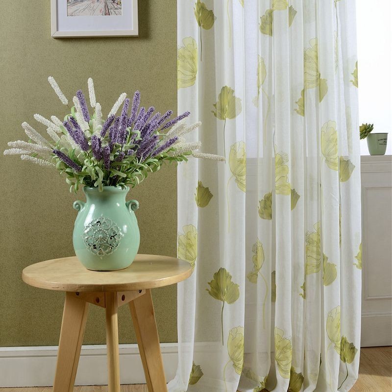 Κομψή Κουρτίνα Lotus Voile, Κατασκευασμένη Κατά Παραγγελία, Πάνελ Στόριων Για Σαλόνι, Υπνοδωμάτιο