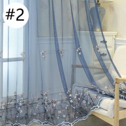 Διακοσμητικές Κουρτίνες Παραθύρων Με Κεντημένες Τούλινες Κουρτίνες Για Σαλόνι