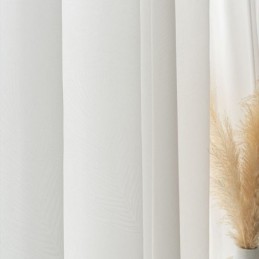 Μοντέρνα Κουρτίνα Από Λευκό Τούλι, Κατασκευασμένη Κατά Παραγγελία, Με Φτερά Για Σαλόνι