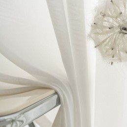 Μοντέρνα Κουρτίνα Από Λευκό Τούλι, Κατασκευασμένη Κατά Παραγγελία, Με Φτερά Για Σαλόνι