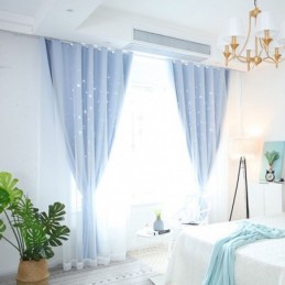 Κουρτίνα Συσκότισης Fresh Max Κατά Παραγγελία, Κοίλη, Διαφανής, Με Αστέρια, Για Παιδικό Δωμάτιο