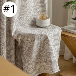 Κουρτίνες Με Τυπωμένα Φύλλα, Αμερικανικού Τύπου, Πολυεστέρας