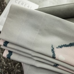 Βαμβακερή Κουρτίνα Κατά Παραγγελία, Σε Σχήμα Καρδιάς, Τυπωμένη, Σκανδιναβική