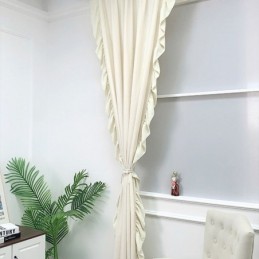 Nordic Chenille Κουρτίνα Κατά Παραγγελία Μονόχρωμη Με Ραφές Για Σαλόνι, Υπνοδωμάτιο