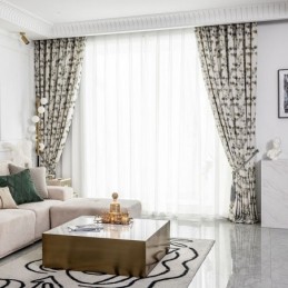 Βαμβακερή Κουρτίνα Κατά Παραγγελία, Τυπωμένη Σε Φύλλο Κουρτίνας Nordic
