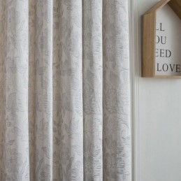Κουρτίνα Συσκότισης Nordic Κατά Παραγγελία, Λινό Φυτό Ζακάρ Για Σαλόνι/Υπνοδωμάτιο