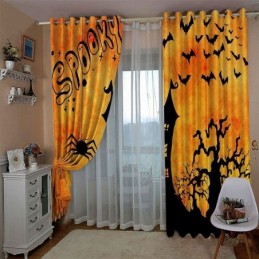 Κουρτίνες Halloween Ψηφιακή Εκτύπωση Αμερικανικού Στυλ