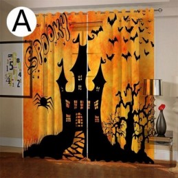Κουρτίνες Halloween Ψηφιακή Εκτύπωση Αμερικανικού Στυλ