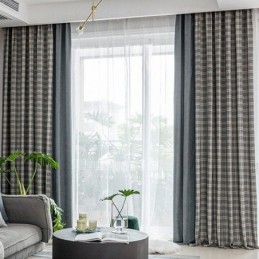 Κουρτίνες Μοντέρνες Απλές Houndstooth